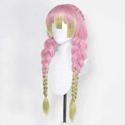 Mitsuri Kanroji Cosplay Wig Demon Slayer Kimetsu no Yaiba Lo