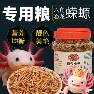 高蛋白六角恐龙鱼饲料面包虫干蝾螈招财猫鱼口粮雷龙鱼专用鱼食料