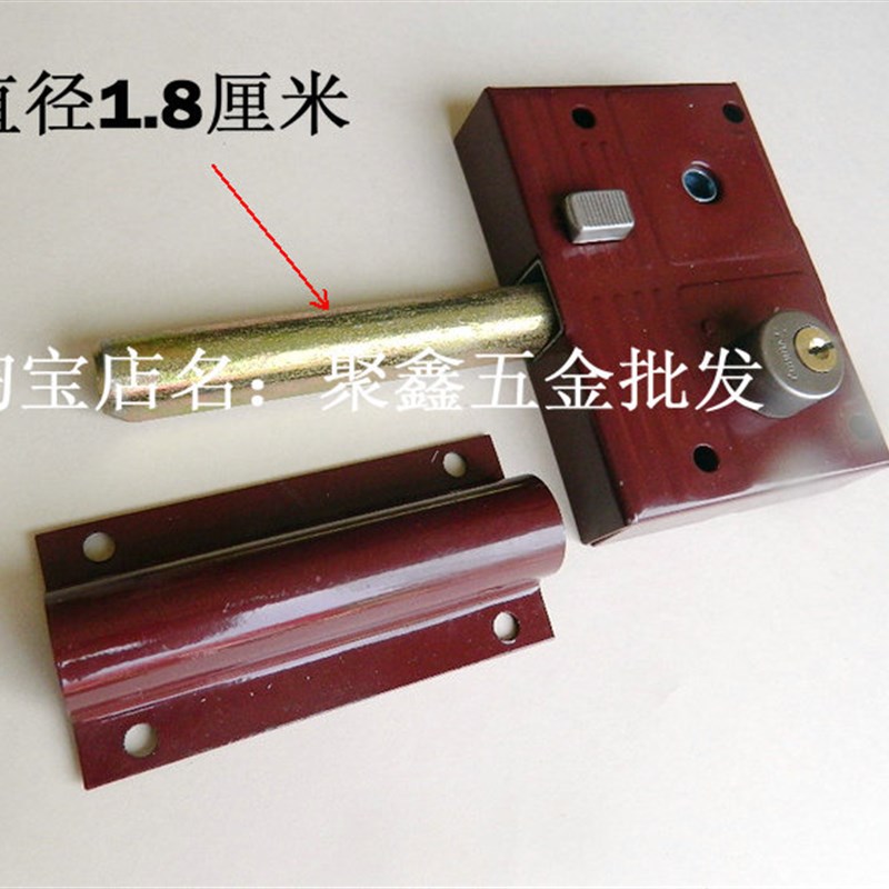 208大门锁双开门木门铁门老式门大门锁防Q盗锁大门锁齿条锁