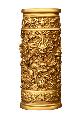 纯铜香筒摆件九龙香筒大号家居客厅室内L佛堂装香摆放中式装饰品