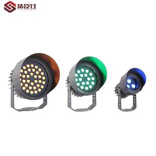 led投光灯户外防水射树灯聚光灯草坪灯七彩照树灯36W72W超亮景观