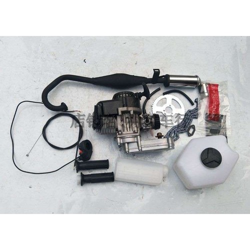 改装自行车迷你越野摩车小跑二冲程发动机 49CC汽油发动机变速箱