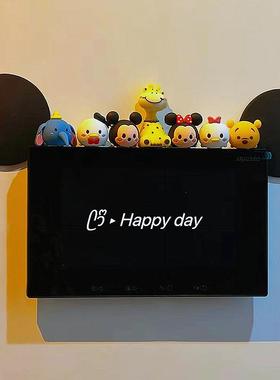 米奇入户对讲电话开关可视门铃装饰摆件玄关客厅墙上家居饰品创意