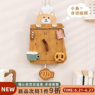 阿楹 艺术餐厅静音家庭时钟表挂墙客厅可爱创意儿童房卧室画 新款
