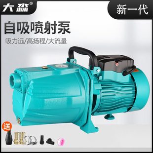 抽水泵220V高自来水增压泵家用楼高扬程井自吸泵水压力泵喷射泵