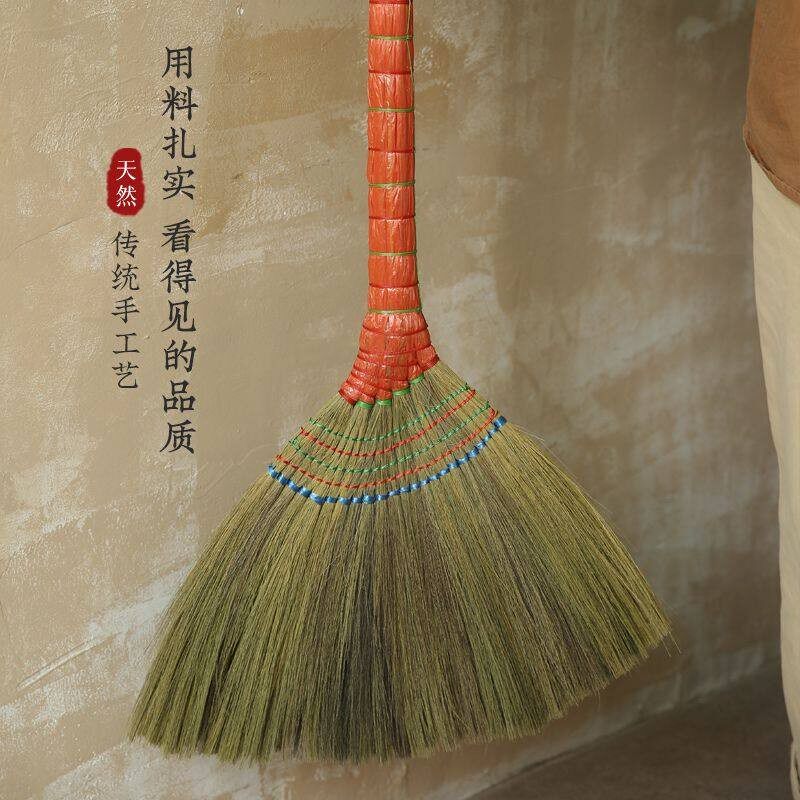 老式农村扫帚天然植物手工芒草扫把庭院扫地专用超厚不沾毛发笤帚