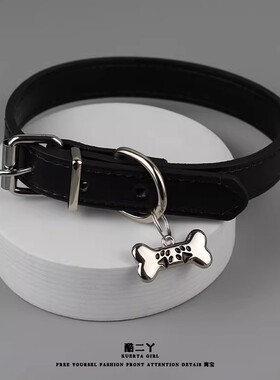 甜酷朋克choker骨头项圈情侣款