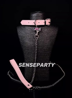 糖衣炮弹「忠诚」小狗骨头铃铛皮革puppy牵引绳小众设计K9项圈链