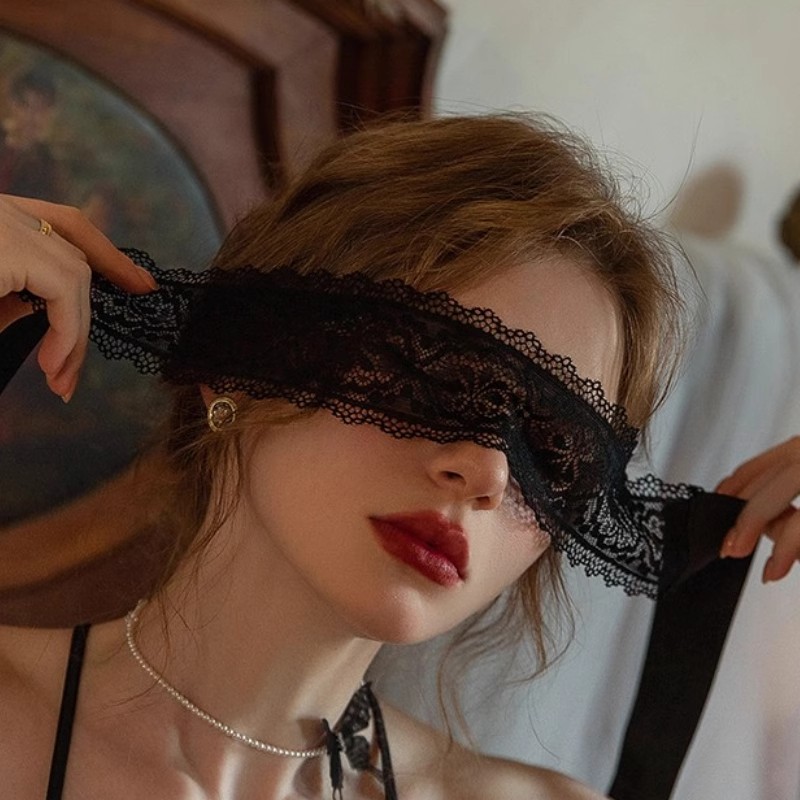 情趣眼罩女禁欲系蕾丝眼罩性感遮光蒙眼丝带诱惑神秘情调派对面罩