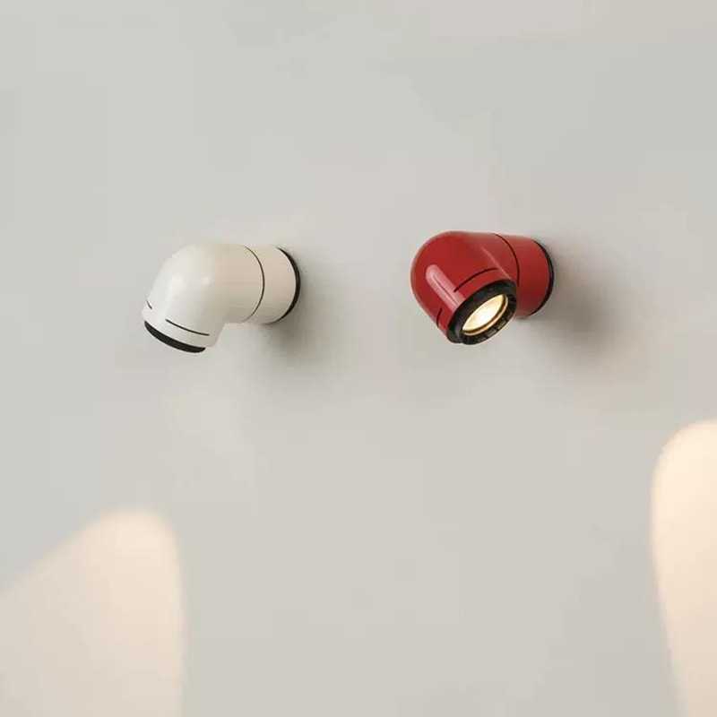 太空时代创意水管壁灯后现代台灯客厅卧室服装店旋转装饰落地灯