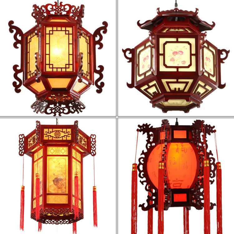 ? 中式明清复古宫灯茶楼走廊大厅餐吊古典吊灯书房包厢卧室