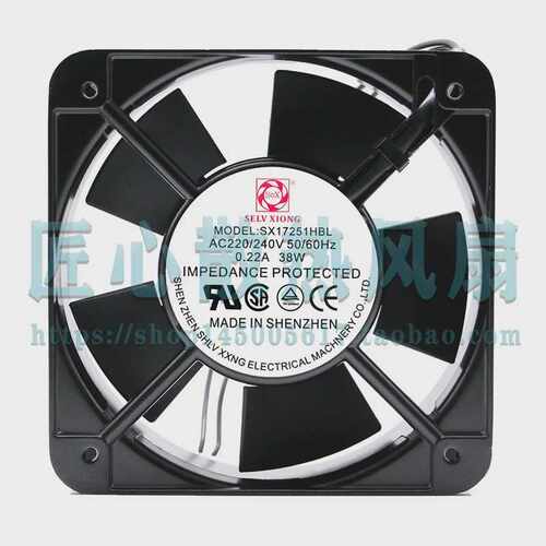 MODEL:SX17251HBL AC220/240V 0.22A 38W 工业机箱机柜 散热风扇