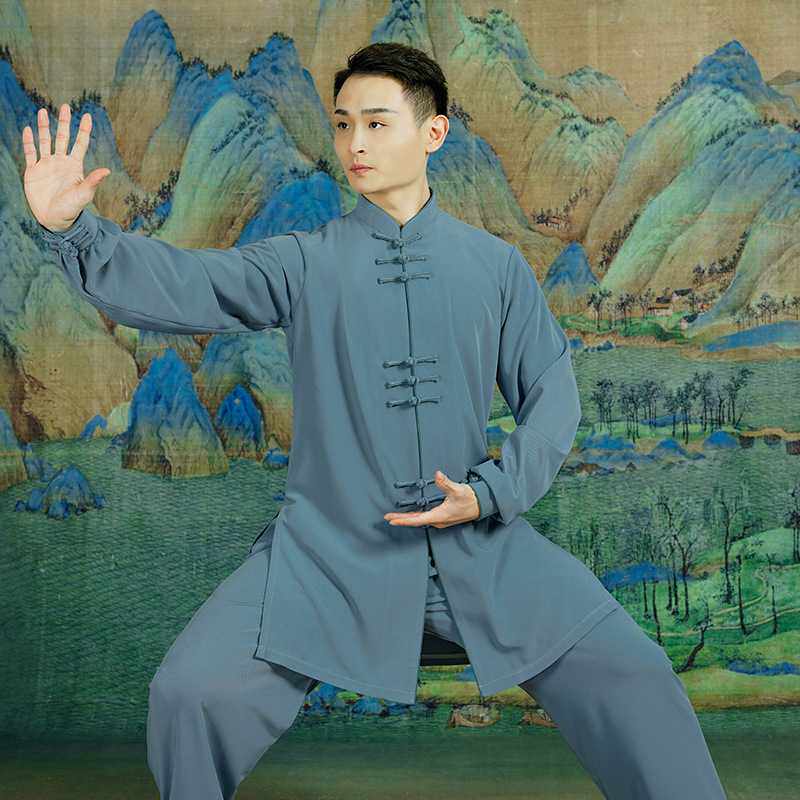 御尊夏春季新款太极服男女武术中式太极拳服装玄净