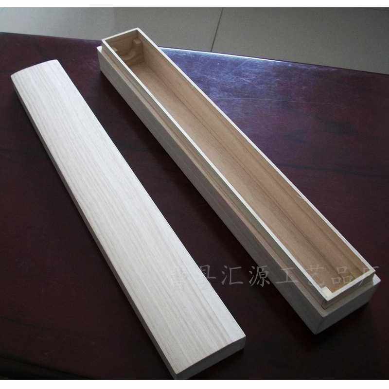 定制大小长方条形实木制桐木质字画盒   防潮卷轴国画对联收纳盒