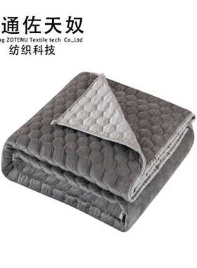 跨境家纺竹纤维重力毯AB面水晶绒重力被weighted blanket工厂定制