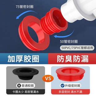厨房下水管三通排水防臭q多功能配件前置过滤洗碗机净水器接头神