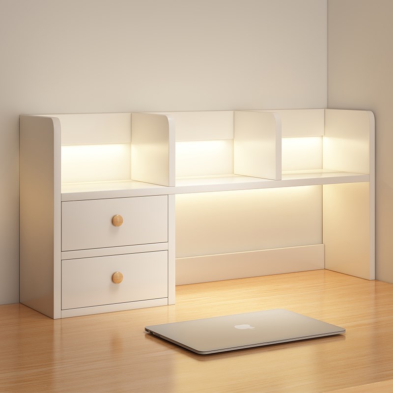 书架桌面置物架学生家用书桌x小型书柜办公室桌上多层收纳简易柜