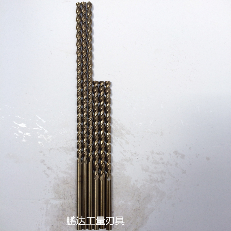 350mm高钴含钴直柄麻花钻头加长钻抛物线型深M孔钻不锈钢用5-16mm