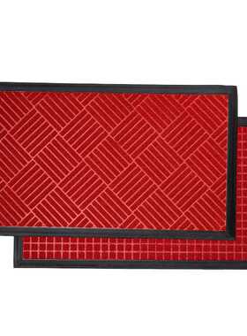 新款防滑地垫商场进门门垫入户商用吸水地毯红色门口雨天脚垫