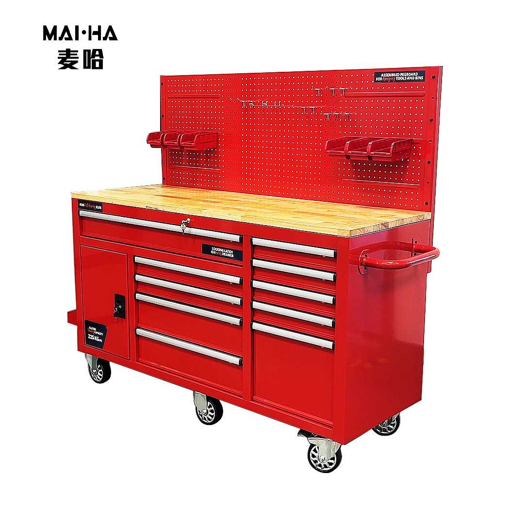 麦哈欧美工具车推车重型车间用汽修移动维修工具柜多功能手推车