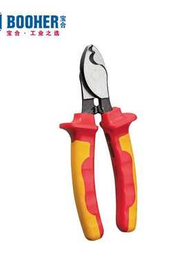 Booher宝合双色绝缘电缆钳剪150mm(剪切面积22mm平方)BH0220806