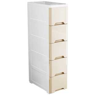 卫生间储物柜子塑料窄隙厨房多层置物架 37cm夹缝收纳柜抽屉式