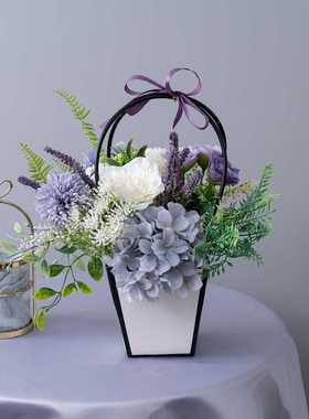 墙挂静夜思绪纷飞套装墙饰仿真花家居设计婚庆手捧花束CF01463