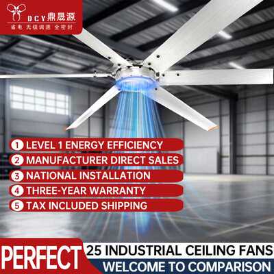 Permanent magnet industrial ceiling fan 7 m 3  wind工业吊扇