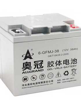 奥冠蓄电池6-GFMJ-38 6-GFMJ-24 12v24AH 12V38AH UPS胶体电池