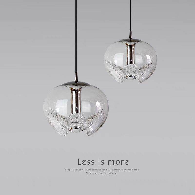 包豪斯玻璃吊灯中古风个性餐厅装饰灯具北欧设计师款现代简约吊灯