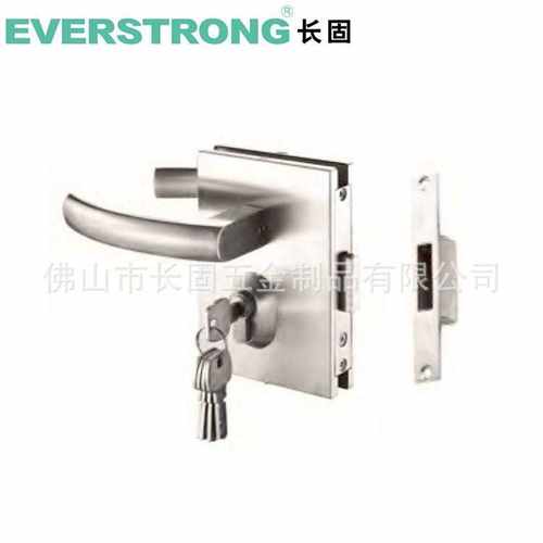 304不锈钢玻璃门锁移门执手锁商铺公司隔断推拉门锁单双开