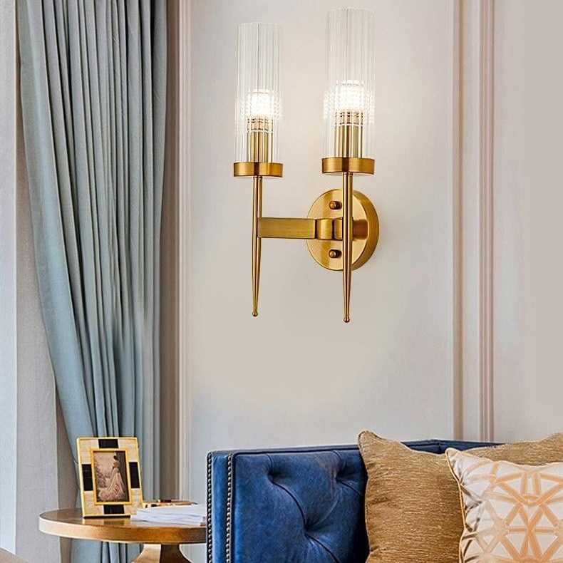 北欧壁灯后现代简约创意水晶轻奢客厅背景墙灯卧室楼梯过道床头灯