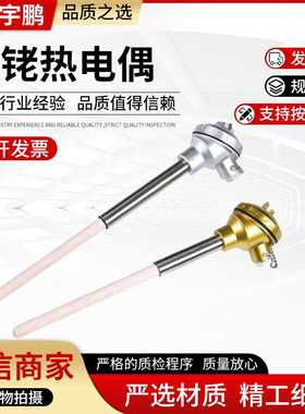 WRP130刚玉管陶瓷热电偶1600℃贵金属耐高温热电偶S型铂铑热电偶