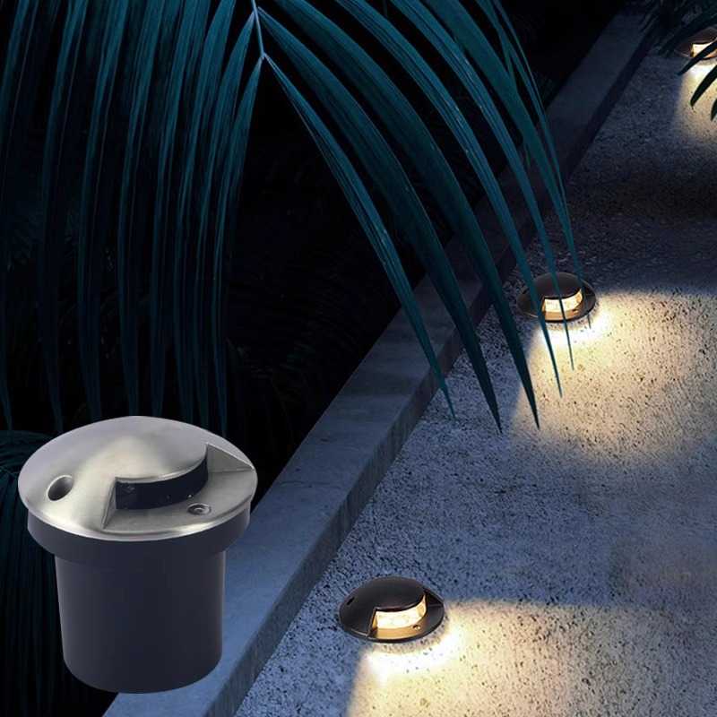 LED不锈钢地埋灯侧面透光灯6W9W12W户外广场踏步台阶灯嵌入式地灯