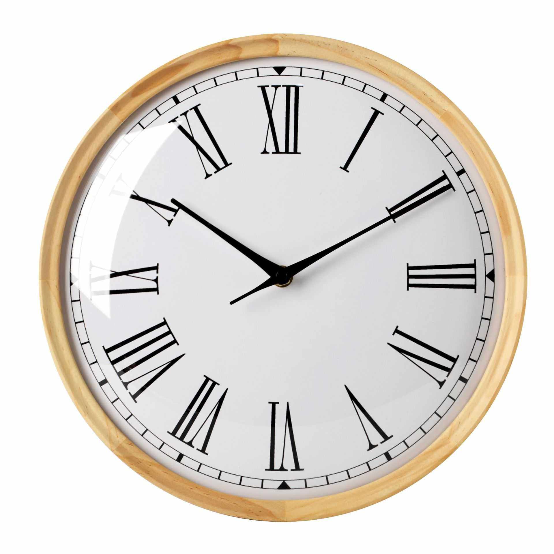 实木钟框客厅卧室拱形玻璃钟罩实木钟面现代简约创意木质挂钟,3C数码配件,摄像机配件,淘宝优惠券,粉丝福利购,淘宝优惠卷