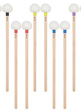 木杆白色毛毡头定音鼓槌枫木鼓槌行进鼓大军鼓鼓锤鼓棒打击乐配件