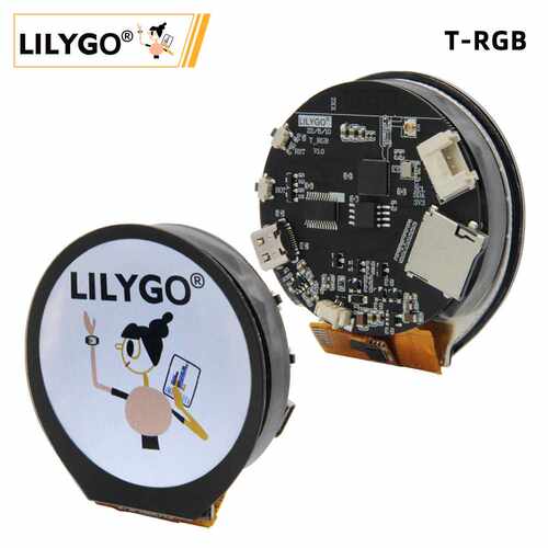 LILYGO? T-RGB ESP32-S3 2.1英寸圆形显示屏 ST7701S 液晶触摸屏