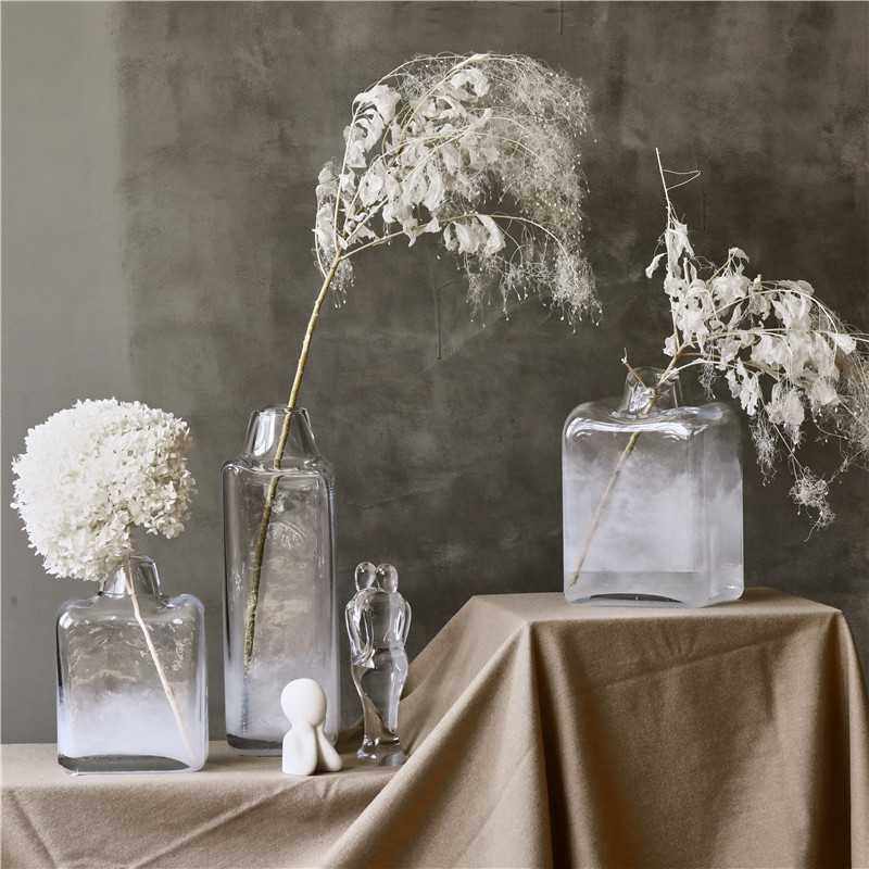 美式乡村客厅不规则小口方形花瓶餐桌渐变玻璃花瓶家居软装饰品,农机/农具/农膜,其它农用工具,淘宝优惠券,粉丝福利购,淘宝优惠卷