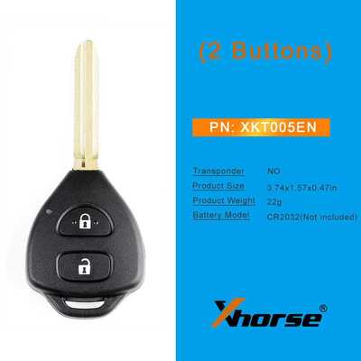 Xhorse XKTO05EN Wire Remote Key VVDI遥控钥匙 通用型遥控钥匙