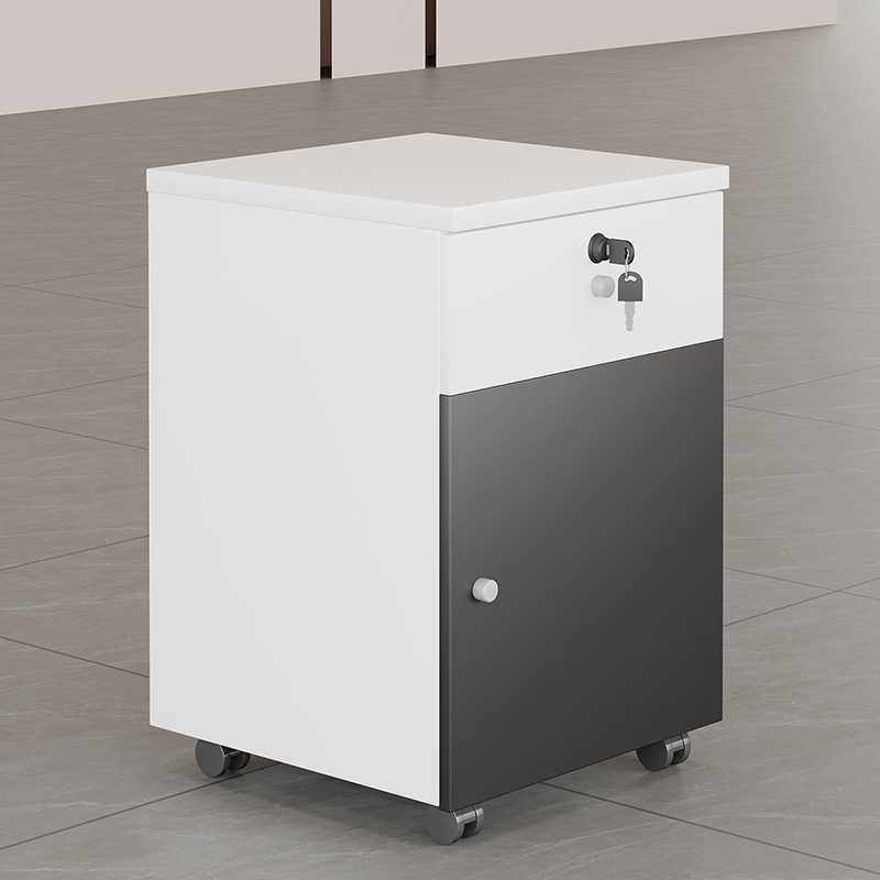 活动柜办公家具移动落地式文件柜储物矮柜办公室三抽屉资料柜带锁