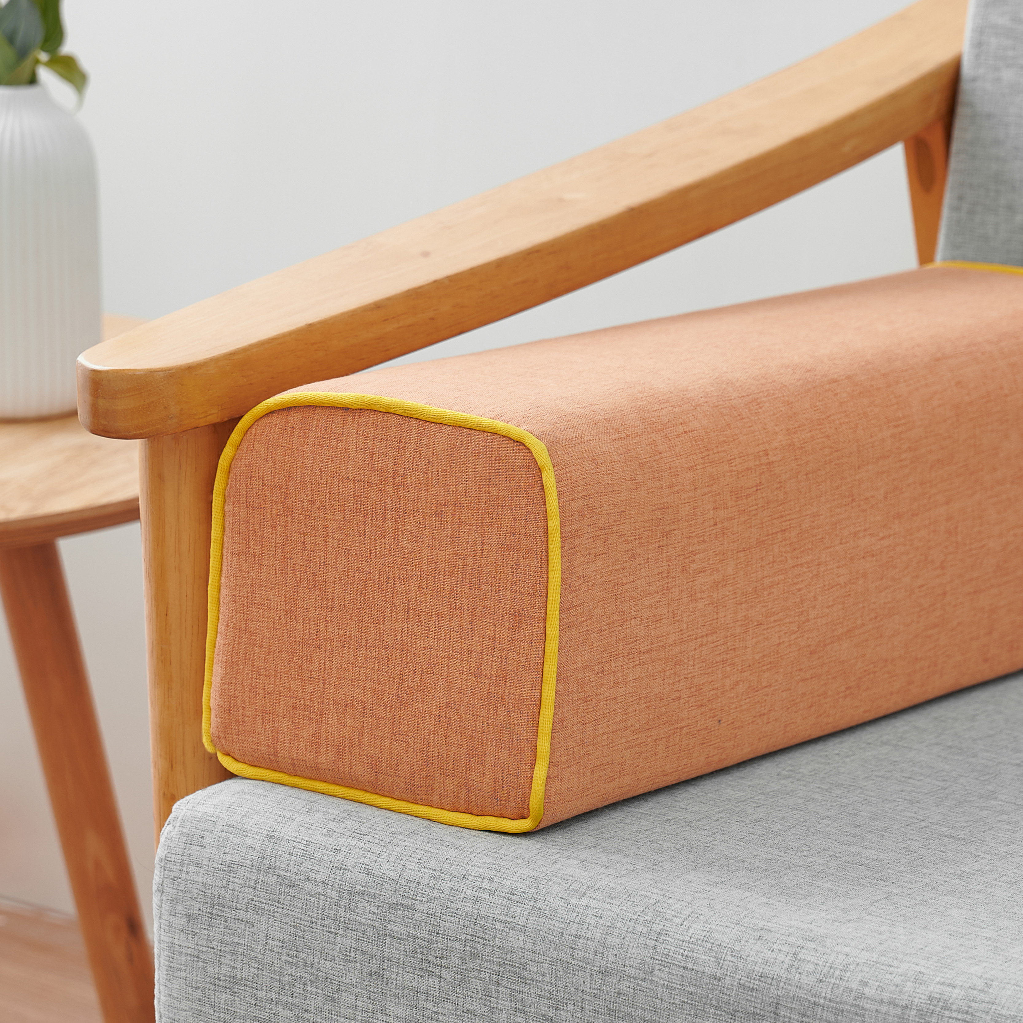 实木沙发扶d手枕两侧边加高长方形海绵块定制靠背新中式罗汉床枕