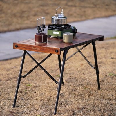 OnwaySports户外自驾分体式升降茶几桌 精致露营便携轻量折叠桌子
