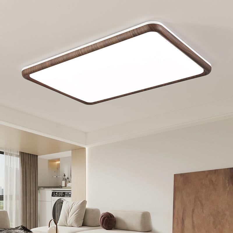 中古风餐厅灯复古胡桃木纹三头饭厅餐桌灯新中式禅意茶室吧台吊灯