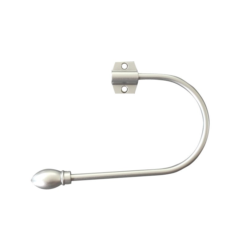 简约U形折叠窗帘墙钩挂钩免打孔收E纳壁钩固定器大号金属门帘卡扣