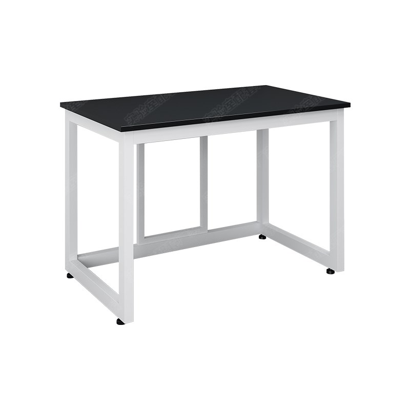 实验室工作台简易实验桌子全钢理化板化验室口字型V钢架移动实验