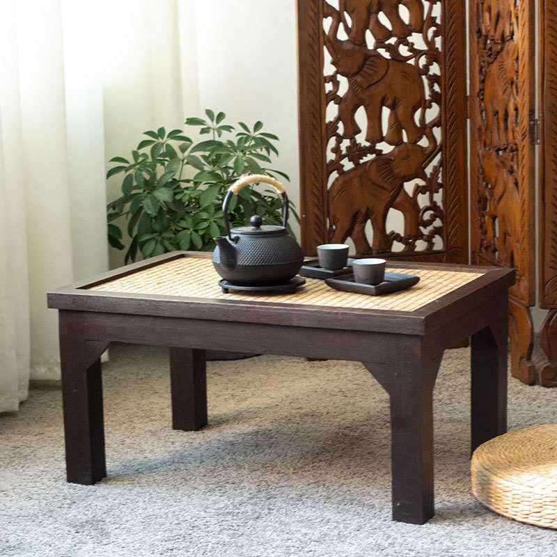 创意多功能卧室坐地榻榻米矮桌窗台阳台飘窗桌子复古罗汉床小茶几