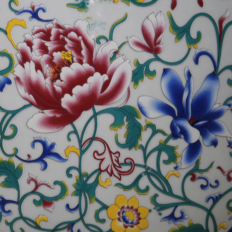 景德镇陶瓷米缸家用带盖密封中式10斤20斤30斤米桶面粉缸腌菜罐子