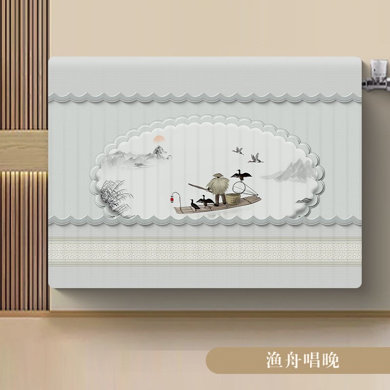 定制暖气片罩 家用横竖款老式暖气片全包装O饰弹力防尘套遮挡盖布