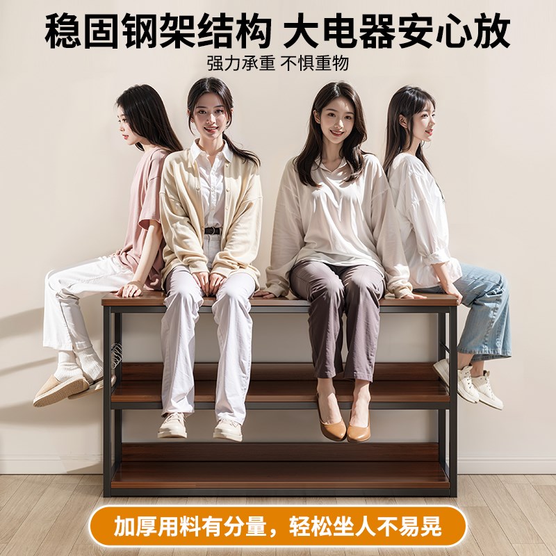 厨房多功a能置物架落地切菜桌子工作台多层收纳储物架子家用窄边