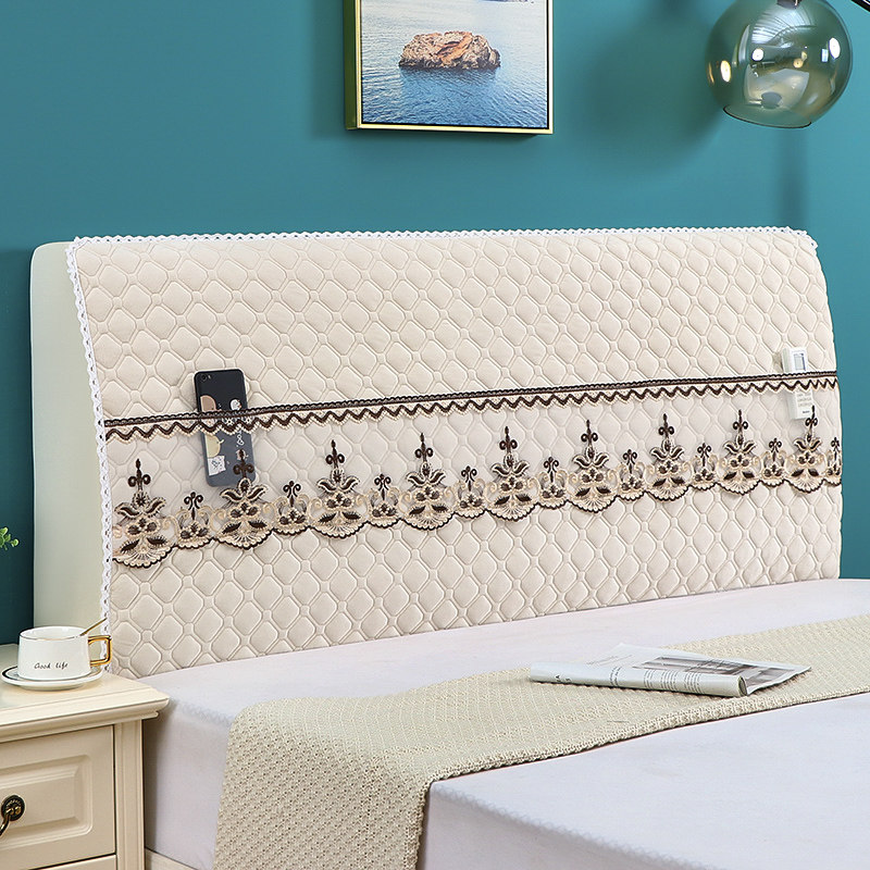 床头套罩2d023新款套床头罩软包夹棉全包靠背可拆洗木头保护防尘